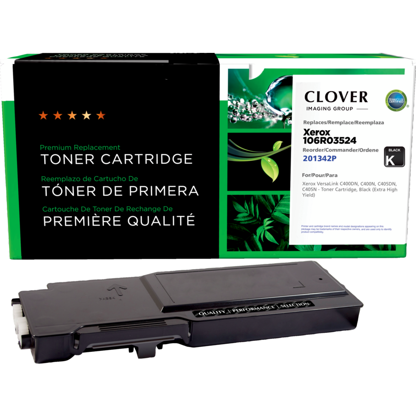 Clover Imaging Remanufactured Laser Cartridge (Xerox C400) Extra High Yield Black
