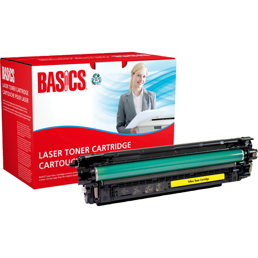 Basics® Remanufactured Laser Cartridge High Yield (HP CF362X) Yellow