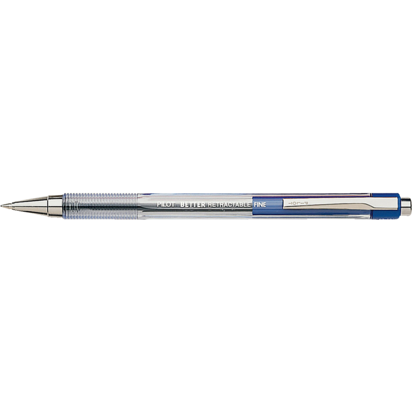 Pilot® BPS Better? Retractable Ball Point Pens Fine Point Blue 5/pkg