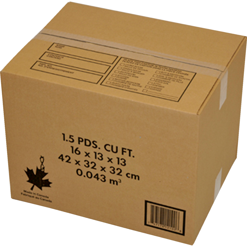 Crownhill Moving Boxes 1.5 cu. ft. Kraft 10/pkg