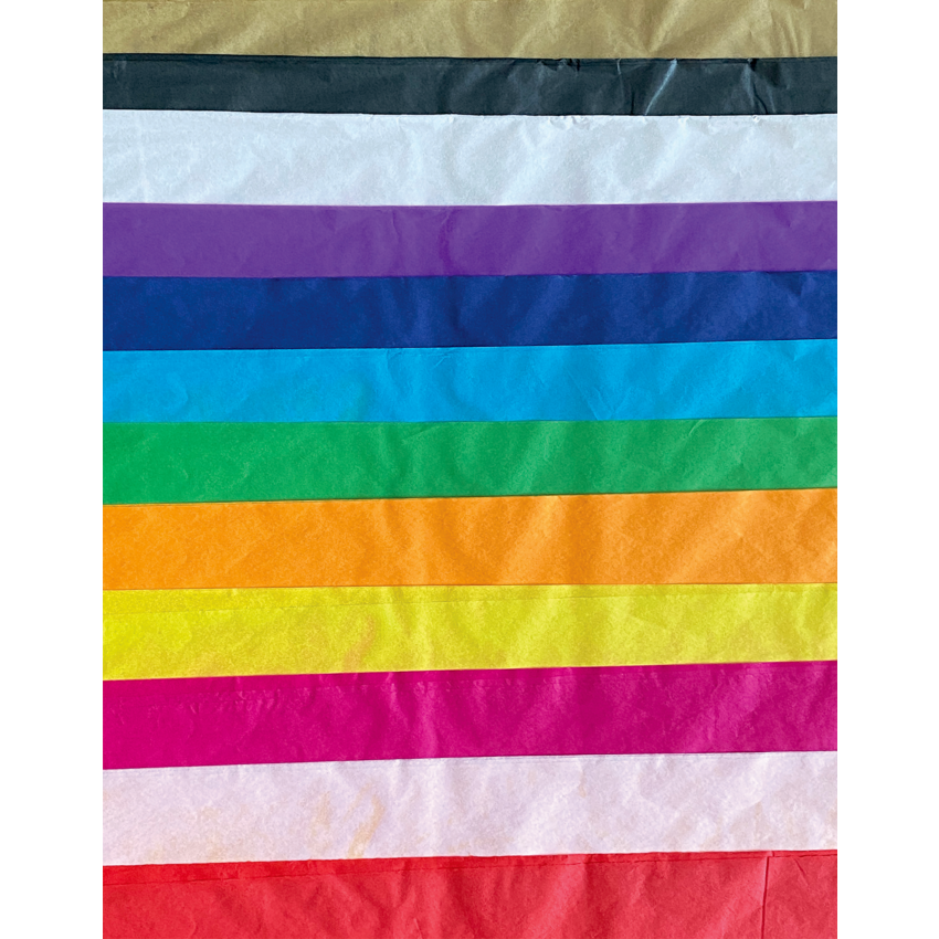 DBLG Tissue Paper 30" x 20" Assorted colours 24 sheets/pkg