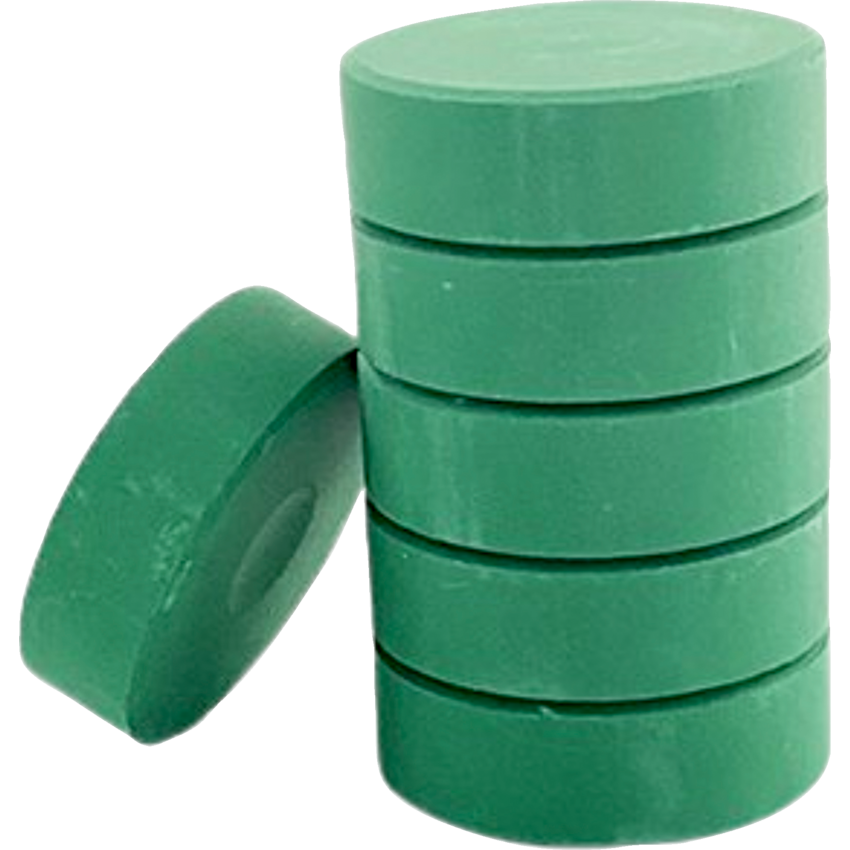 DBLG Tempera Paint Blocks 59 mm x 19 mm Green 6/pkg