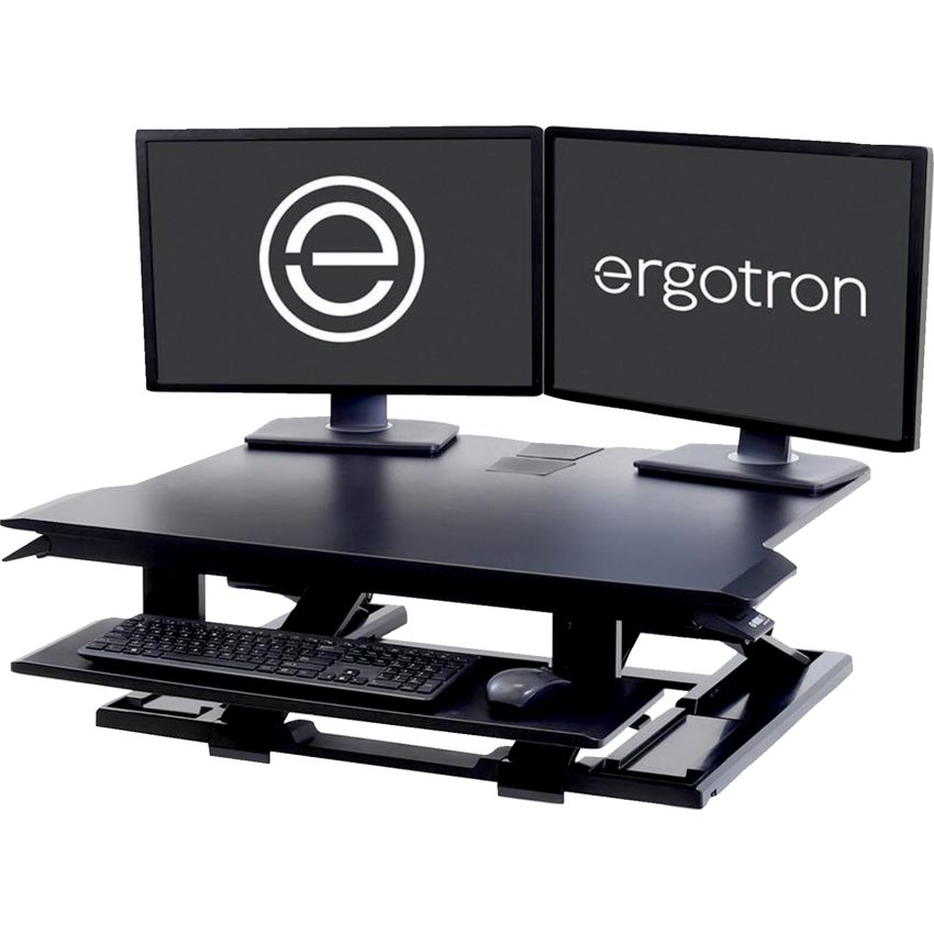 Ergotron® WorkFit-TX Sit-Stand Desktop Workstation 32"W x 27"D Black