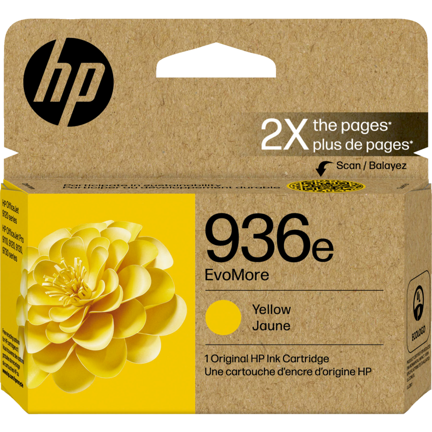 HP Inkjet Cartridge #936e EvoMore Yellow