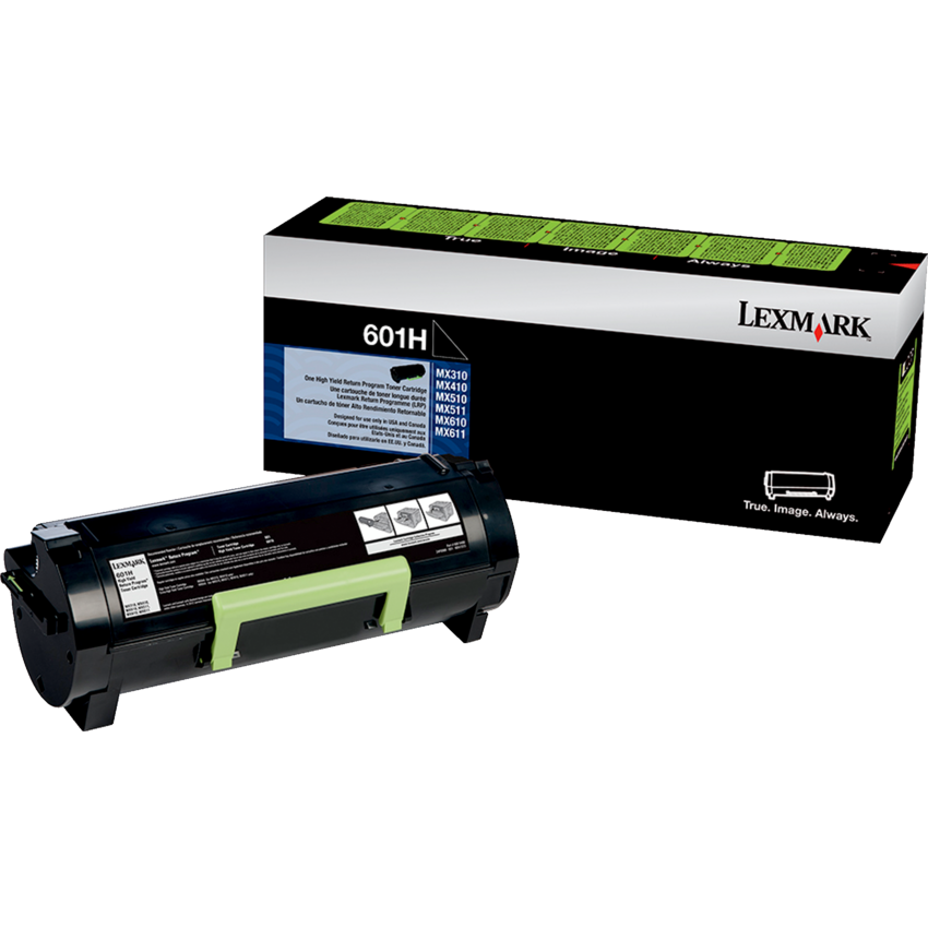 Lexmark® Laser Cartridge High Yield Return Program #601H Black