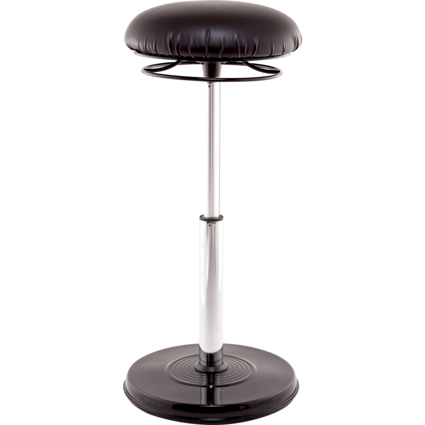 Kore™ Office PLUS Sit-Stand Chair Leather-like Black