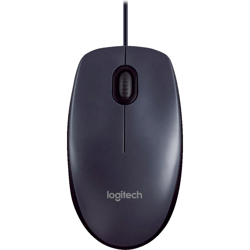 Logitech® B100 Optical Mouse Medium Black