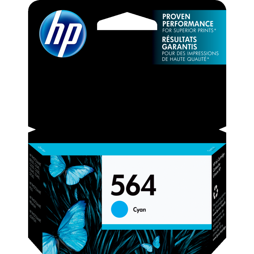 HP Inkjet Cartridge CB318WN #564 Cyan