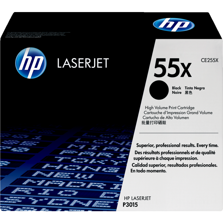 HP LaserJet Laser Cartridge High Yield #55X Black