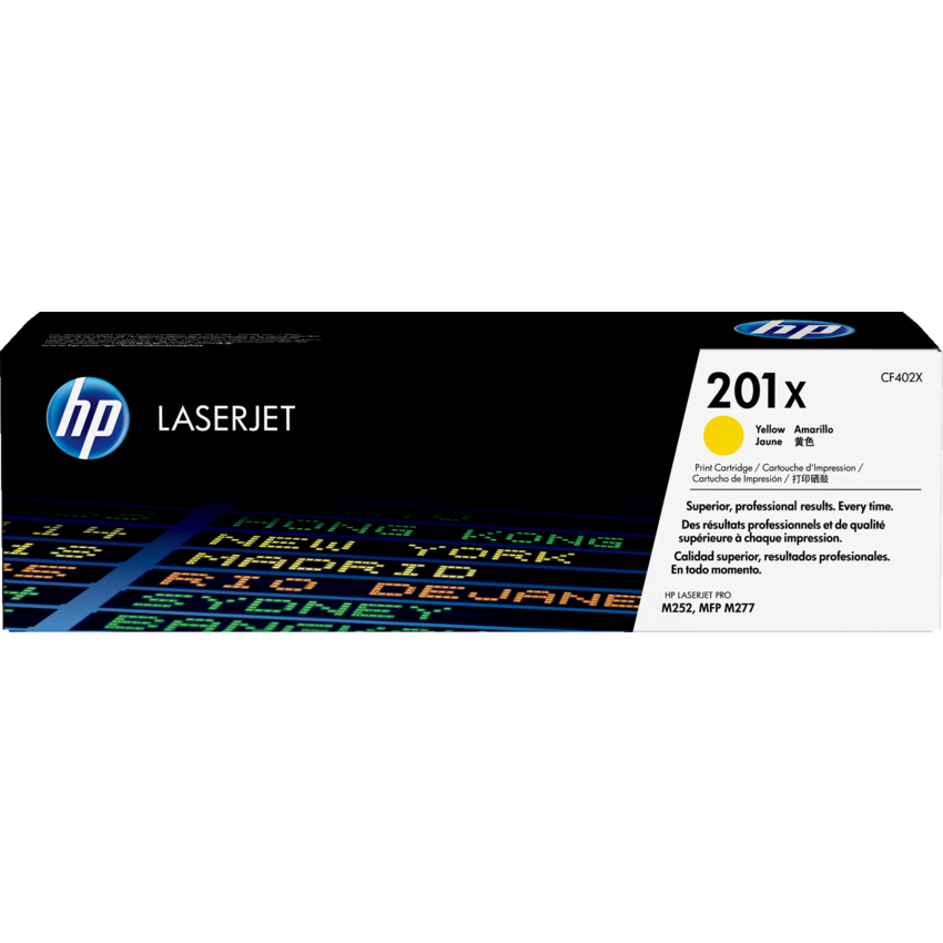 HP Laser Cartridge High Yield CF402X #201X Yellow