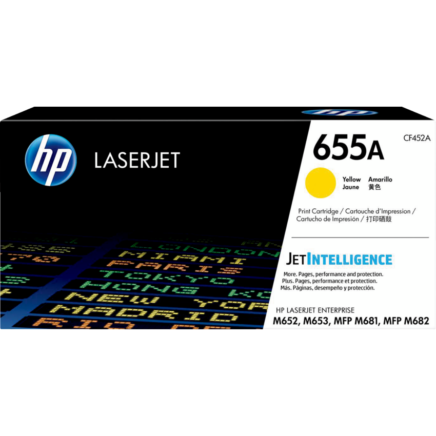 HP LaserJet Laser Cartridge #655A High Yield Yellow