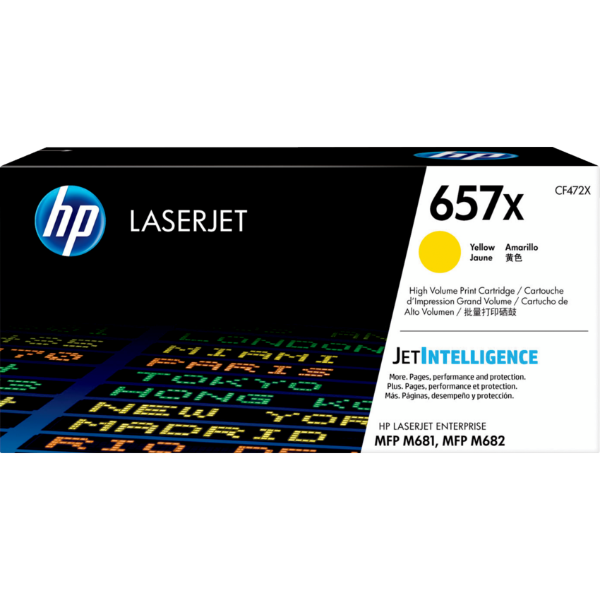 HP LaserJet Laser Cartridge #657X High Yield Yellow