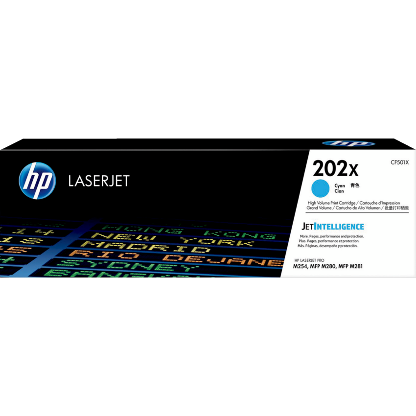 HP Laser Cartridge #202X Cyan