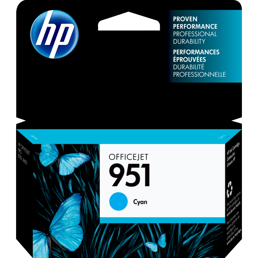 HP Inkjet Cartridge CN050AN#140 #951 Cyan