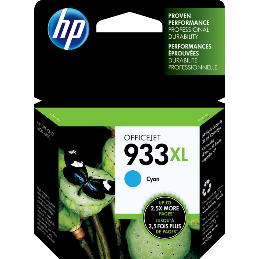 HP Inkjet Cartridge CN054AN#140 #933XL Cyan