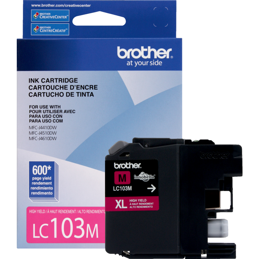 Brother Inkjet Cartridge High Yield LC103MXL Magenta