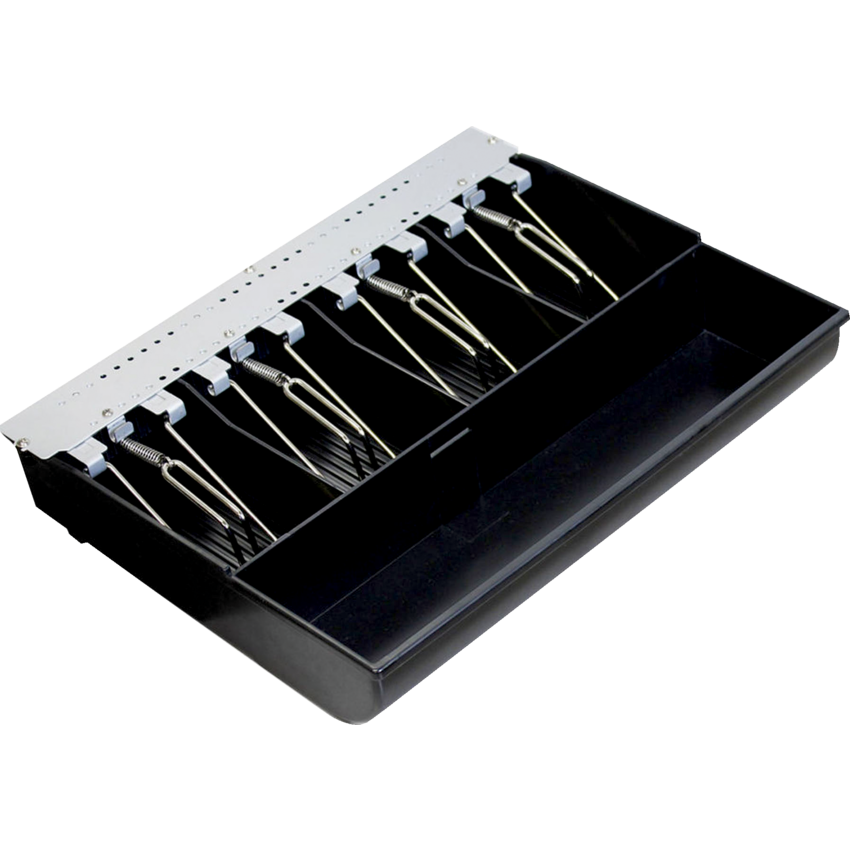 Adesso® Removable Cash and Coin Tray 12" Black