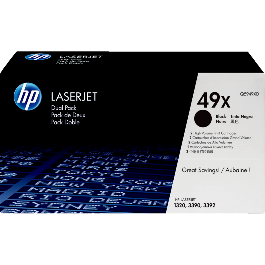 HP LaserJet Laser Cartridge High Yield #49X Black