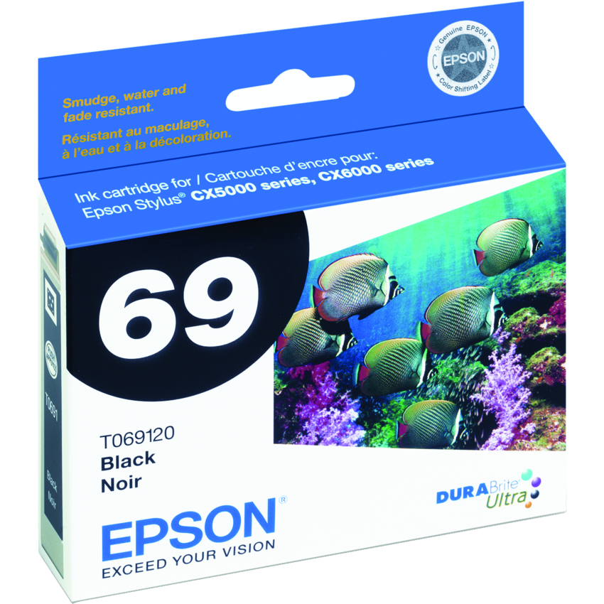 Epson® Inkjet Cartridge T069120-S #69 Black