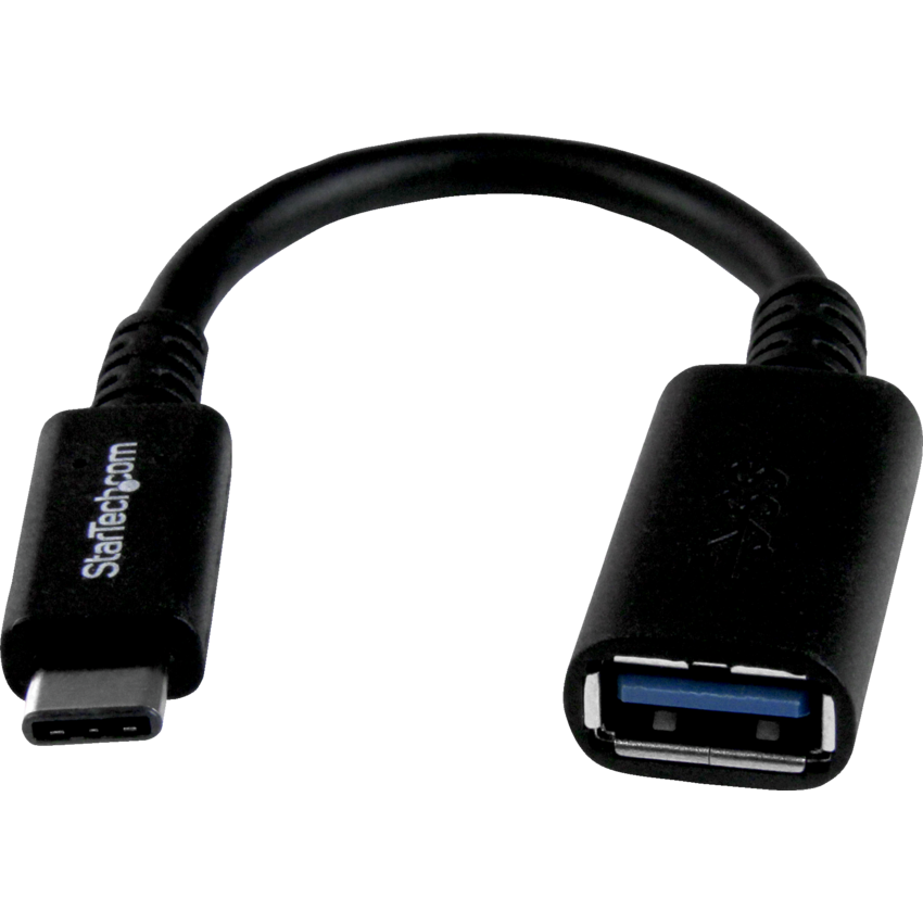 StarTech USB-C to USB-A Adaptor 6" Black