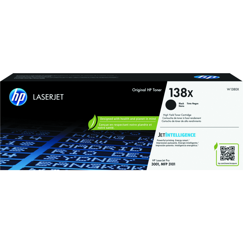 HP LaserJet Laser Cartridge #138X High Yield Black