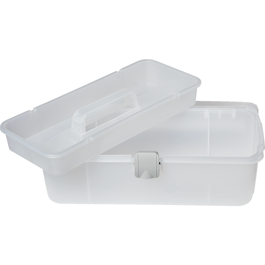 Deflecto® Single Tray Storage Box 14-3/8"W x 7-1/4"D x 5-1/2"H White