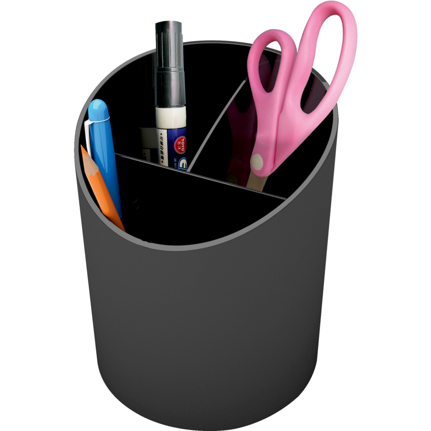 Deflecto® Sustainable Office® Desk Accessories Large Pencil Cup Black