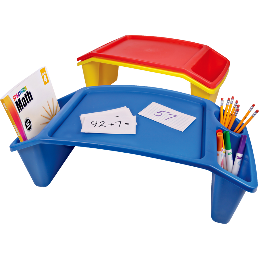 Deflecto® Lap Tray 23-3/8"W x 12"D x 8-1/2"H Blue