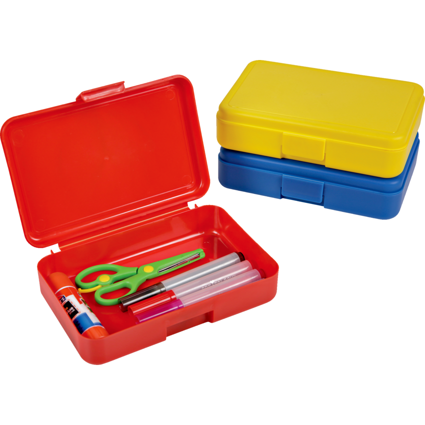 Deflecto® Antimicrobial Pencil Box Red