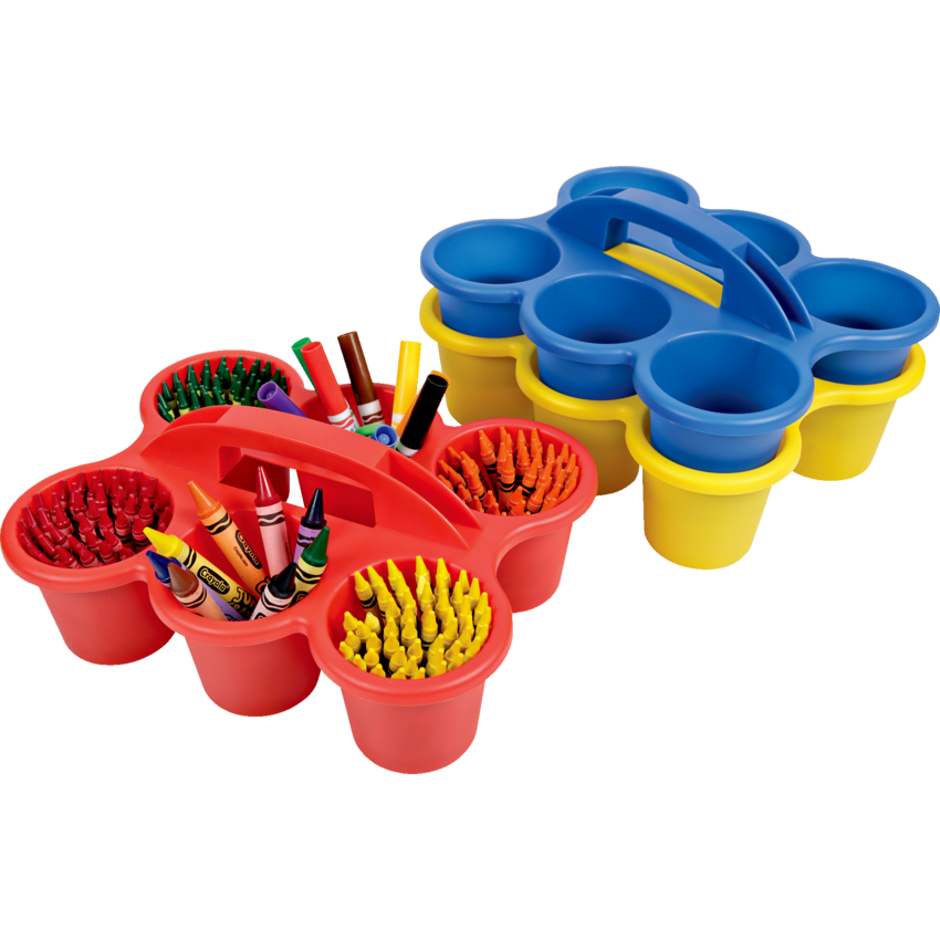 Deflecto® 6 Cup Caddy 11-3/4"W x 9-5/8"D x 5-1/4"H Blue