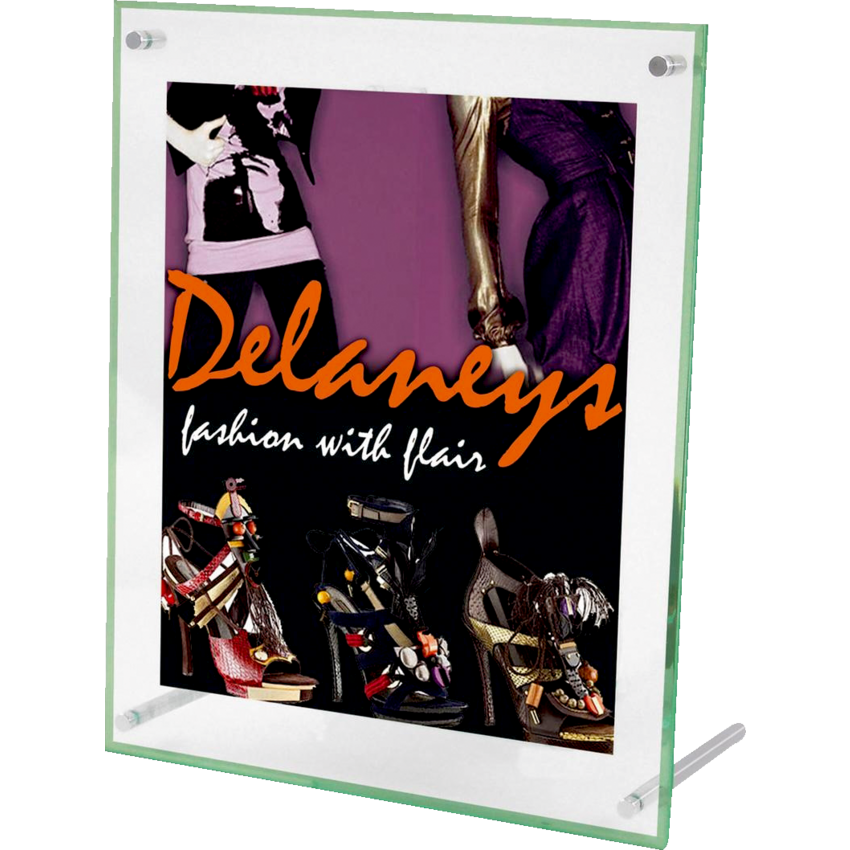 Deflecto® Superior Image® Beveled Edge Sign Holder Straight 8-1/2"  X 11"