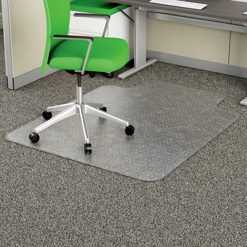 Deflecto® Earth Source® Chair Mat Low Pile - With Lip 45" x 53