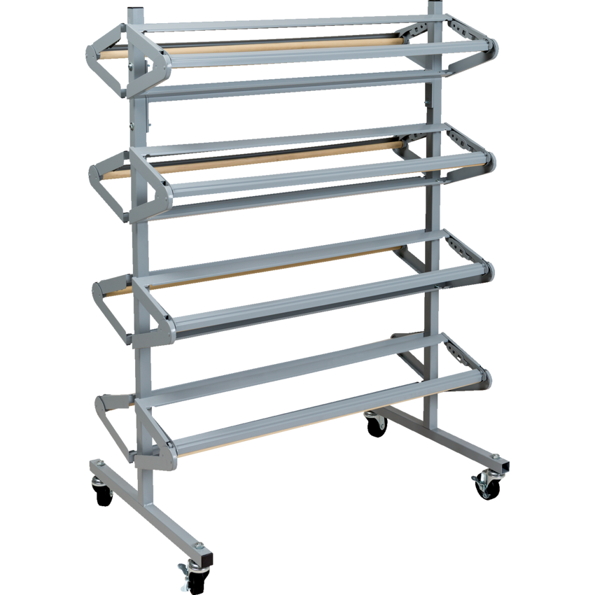 Pacon® 8-Roll Paper Rack 38"W x 25"D x 52-1/2"H Grey