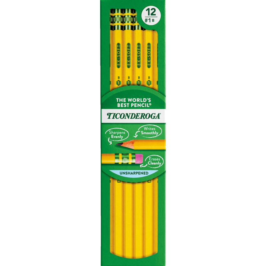 Ticonderoga® Pencils B 12/box