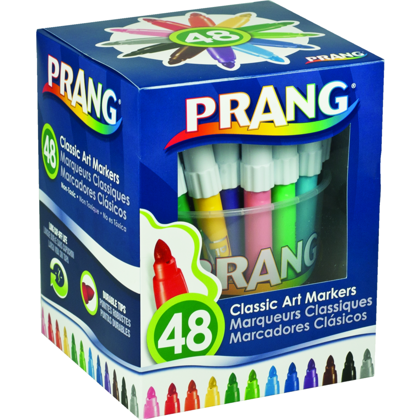Prang® Art Markers Bullet Tip Classic Colours 48/tub