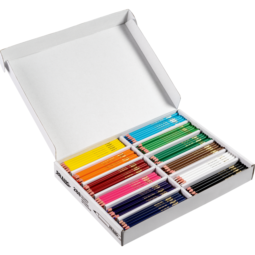 Prang® Classroom Pack Coloured Pencils Assorted Colours 288/cse