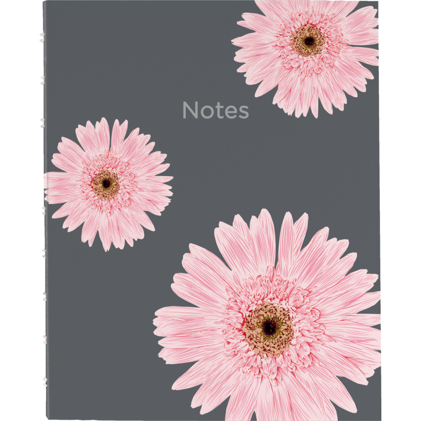 Blueline® NotePro™ Pink Ribbon Notebook 9-1/4" x 7-1/4" 150 pages Daisy
