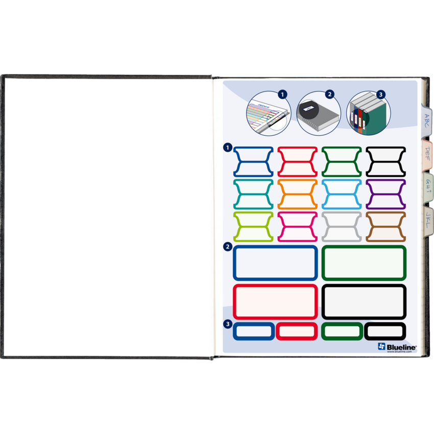 Blueline® Hard Cover Perfect Bound Notebook 9-1/4x7-1/4" 192pgs Ruled with Margin Green