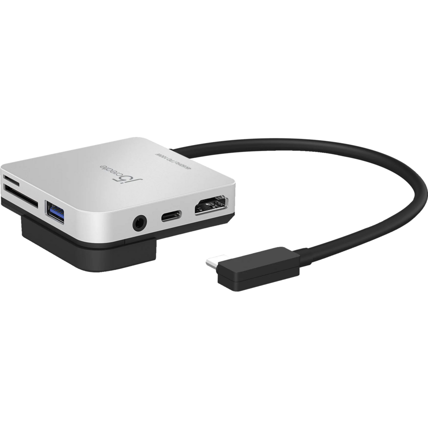 j5create® USB-C® to 4K HDMI™ Travel Dock for iPad Pro® White
