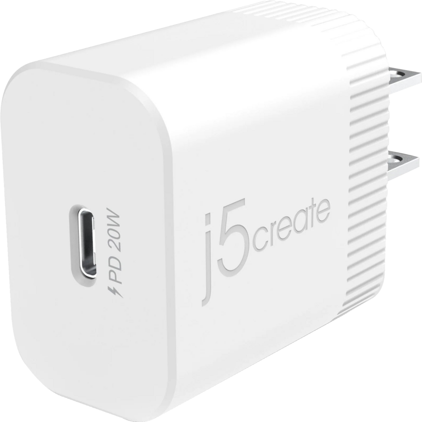 j5create® USB-C® Wall Charger 20W White