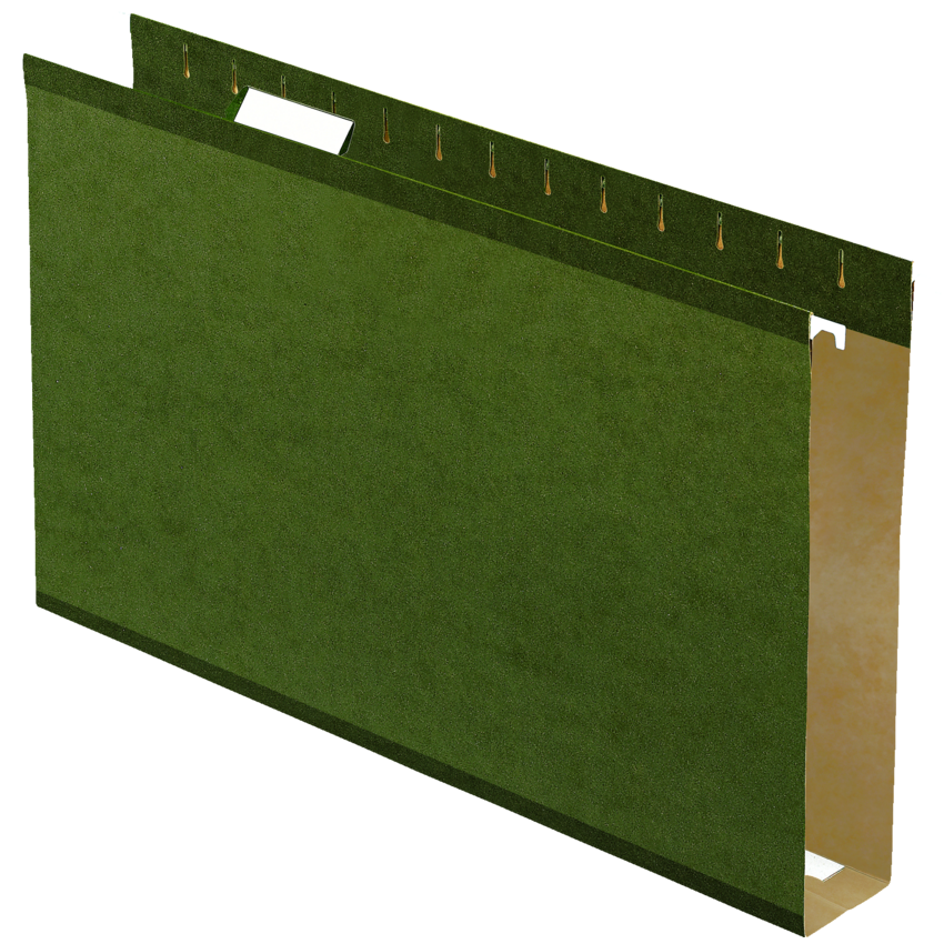 Pendaflex® Extra Capacity Hanging Folders 2" Legal Standard Green 25/box