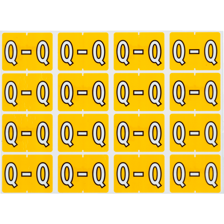 Pendaflex® Labels Q Yellow 240/pkg