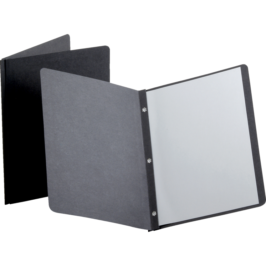 Oxford® Panel & Border Report Cover Letter Black 25/box