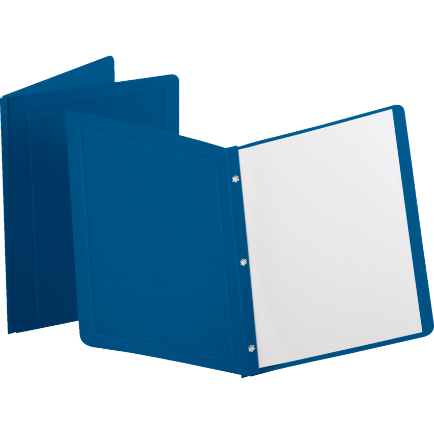 Oxford® Panel & Border Report Covers Letter Dark Blue 25/box