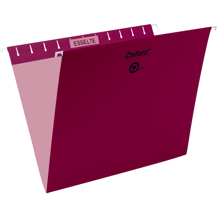 Pendaflex® Essentials™ Economy Hanging File Folder Letter Burgundy 25/box