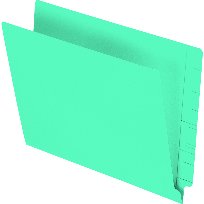 Pendaflex® Coloured End Tab File Folders Letter Turquoise 100/box