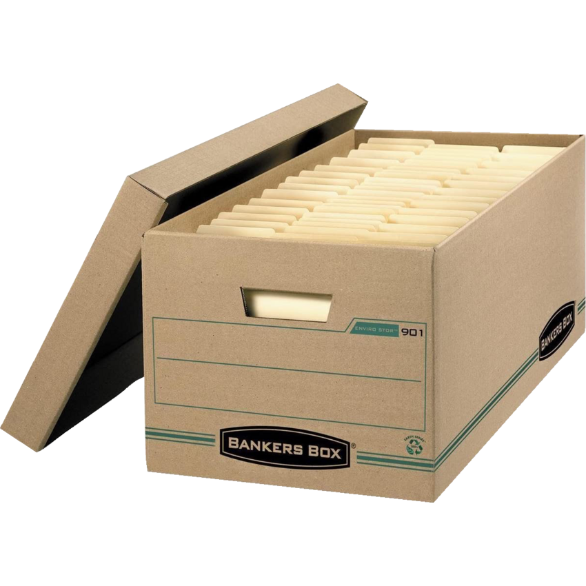 Bankers Box® Enviro Stor™ 900 Series Storage Boxes 12" x 24" x 10" Letter 4/pkg