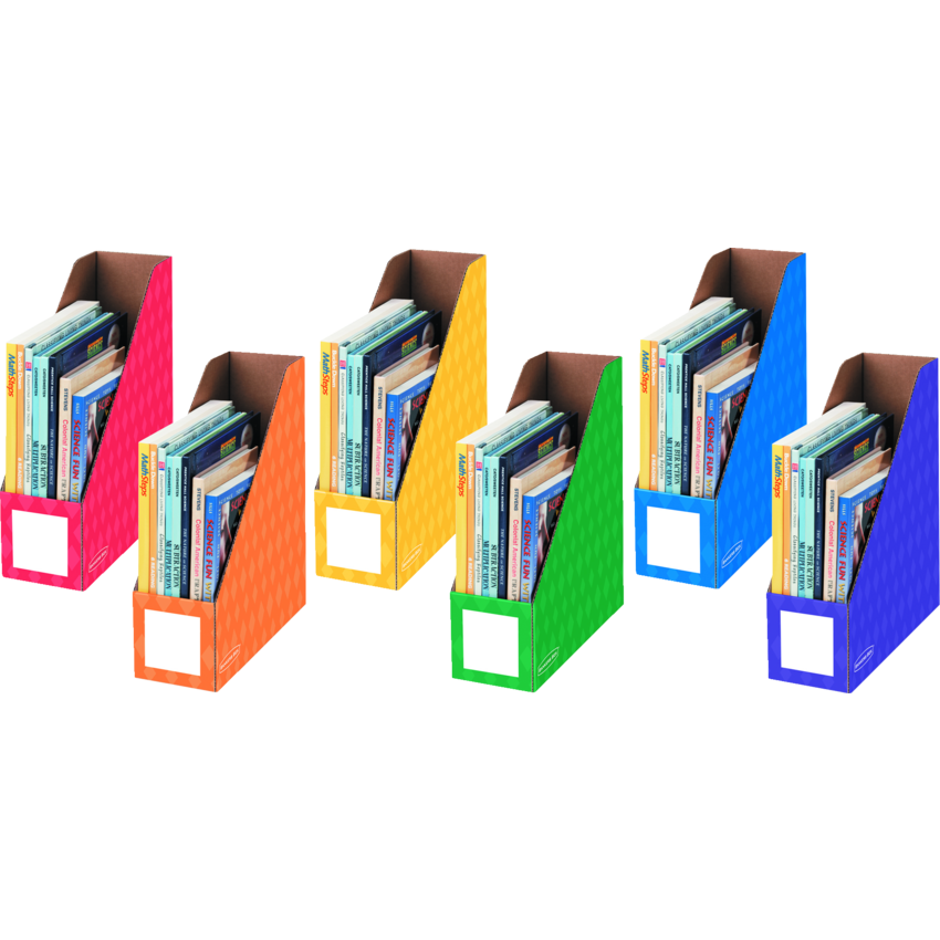 Bankers Box® Classroom Magazine Files Assorted Colours 6/pkg