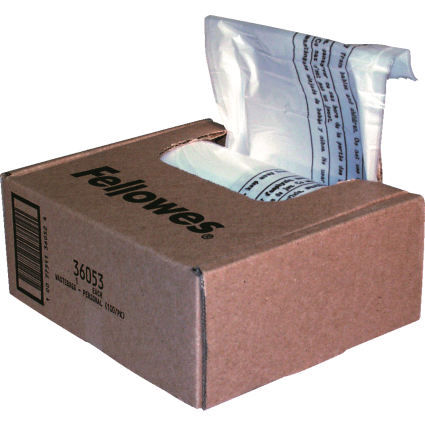 Fellowes® PowerShred® Shredder Bags 24" x 9" x 26" 100/box