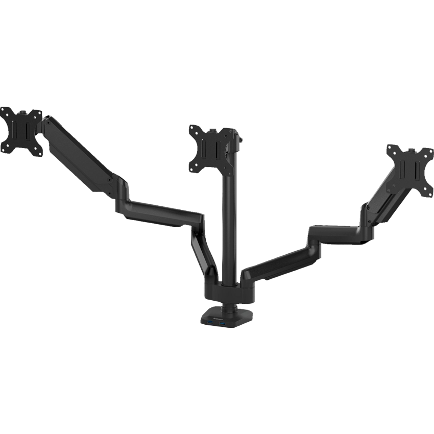 Fellowes® Platinum Series Triple Monitor Arms Black